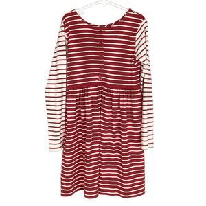 Hanna Andersson Dress 130 cm (8) Red White Stripes